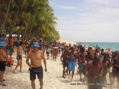 MINUSTAH cotes des arcadains public beach Haiti