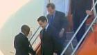President Preval Greets President Sarkozy In Haiti