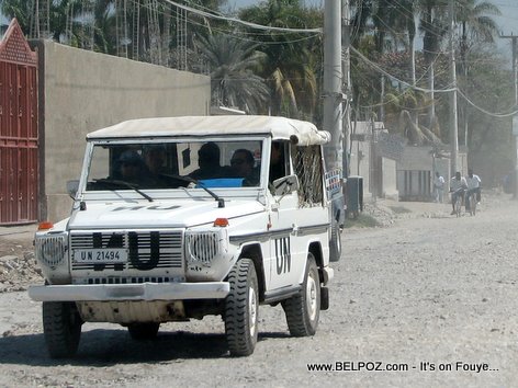 United Nations Vehicle Gonaives Haiti