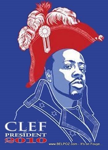 Wyclef Campaign Photo - Clef President 2010