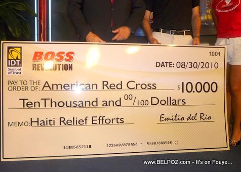 IDT Boss Revolution Donation For Haiti Earthquake Relief
