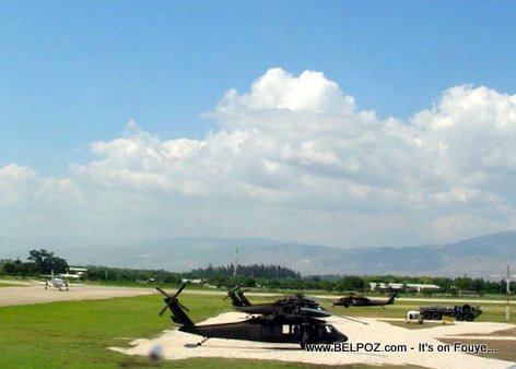 US Army Helicopters In Haiti