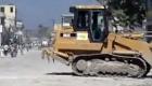 Haiti Recovery, Track Loaders Removing Debris