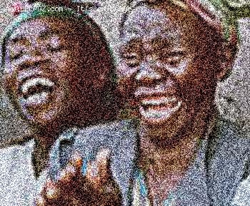 Two Haitian Women Laughing