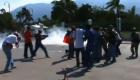 Tear Gas Anti Election Demonstration In Haiti