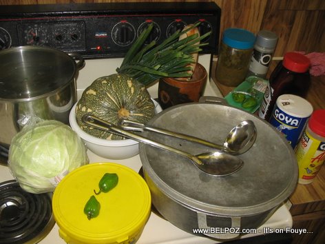 Soup Joumou Ingredients
