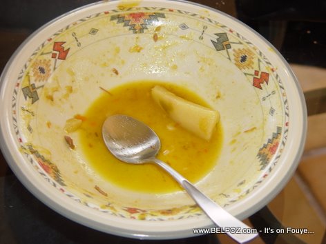 Empty Bowl Of Haitian Soup Joumou
