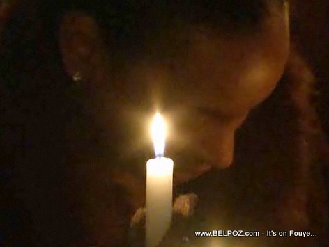 Candlelight Vigil At The Haitian Embassy