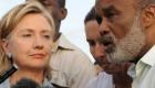 Hillary Clinton And President Rene Preval In Haiti