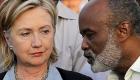 Hillary Clinton And President Rene Preval In Haiti