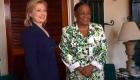 Hillary Clinton And Mirlande Manigat In Haiti