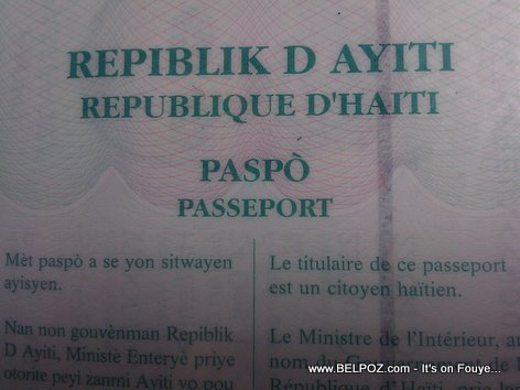 Haitian Passport Republique Haiti Passeport