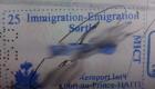 Haitian Passport Immigration Sortie Stamp Port Au Prince Airport