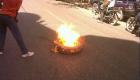 Anti Preval Riots In Haiti Tires Burning 7 Fevrier 2011