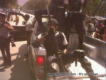 Anti Preval Riots In Haiti Haitian Police In Riot Gear