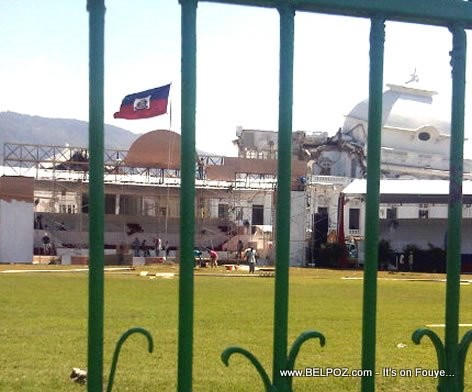 Haiti National Palace - Preparation For Martelly Inauguration 